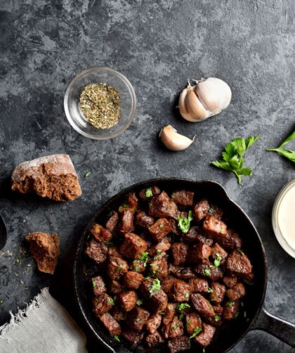 Barefoot Steak Bites With Garlic Butter Recipe