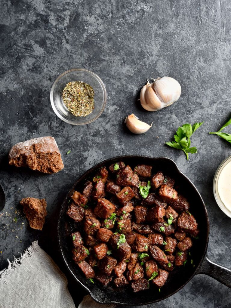 Barefoot Contessa Steak Bites With Garlic Butter Recipe