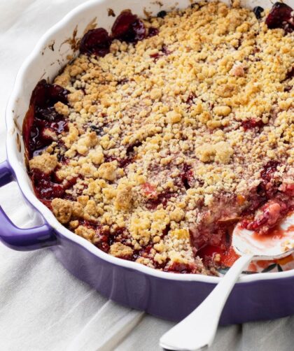 Ina Garten Peach Blueberry Crumble