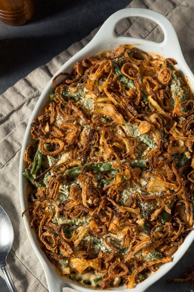 Serve With Green Bean Casserole Recipe(use String Onions)