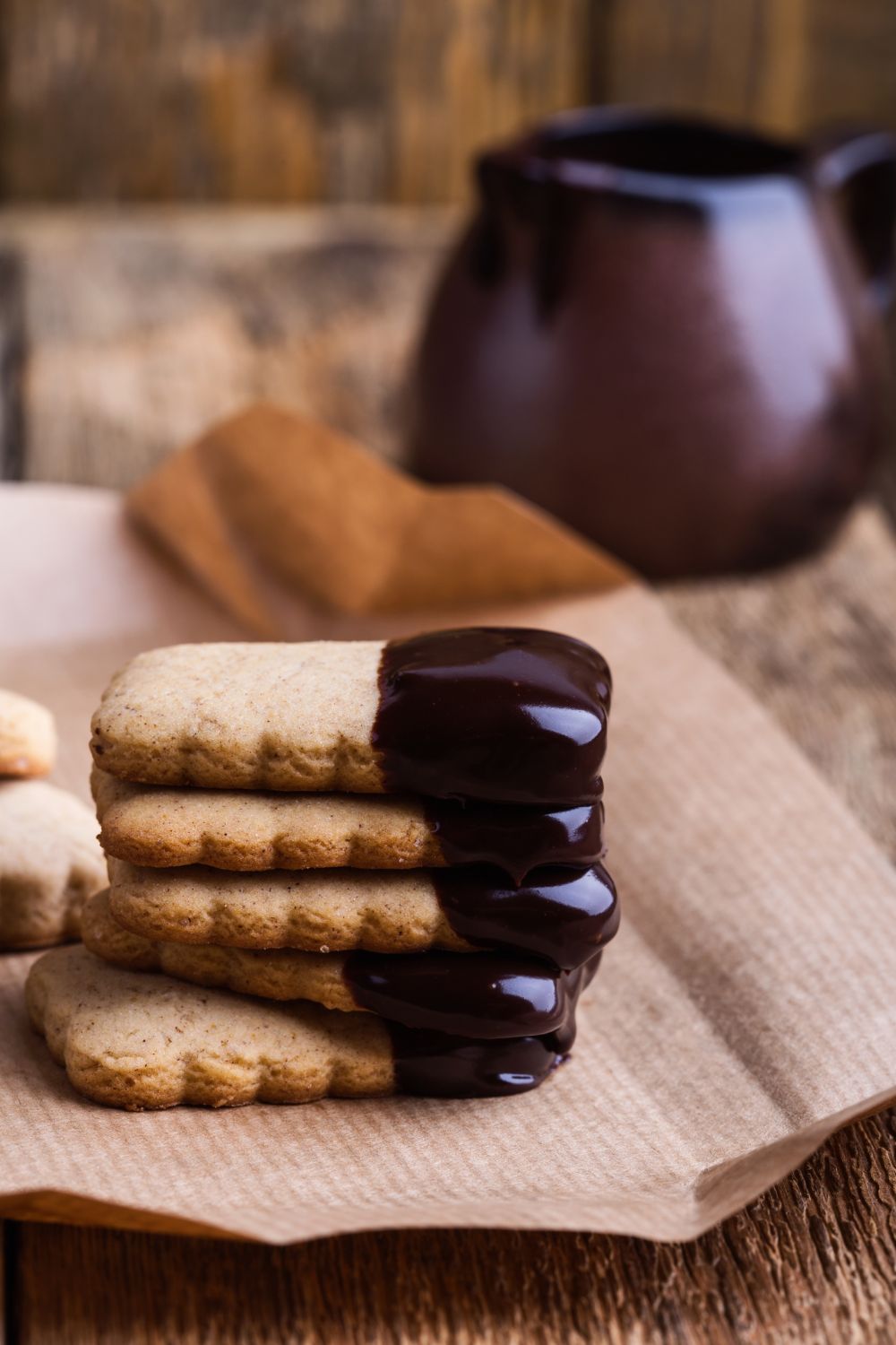 Ina Garten Chocolate Dipped Shortbread