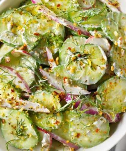 Ina Garten Creamy Cucumber Salad