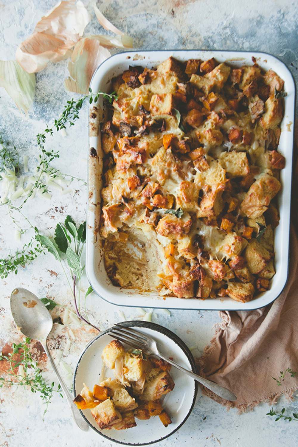 Ina Garten Artichoke And Leek Bread Pudding