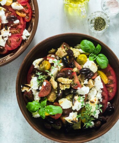 Ina Garten Greek Panzanella Salad