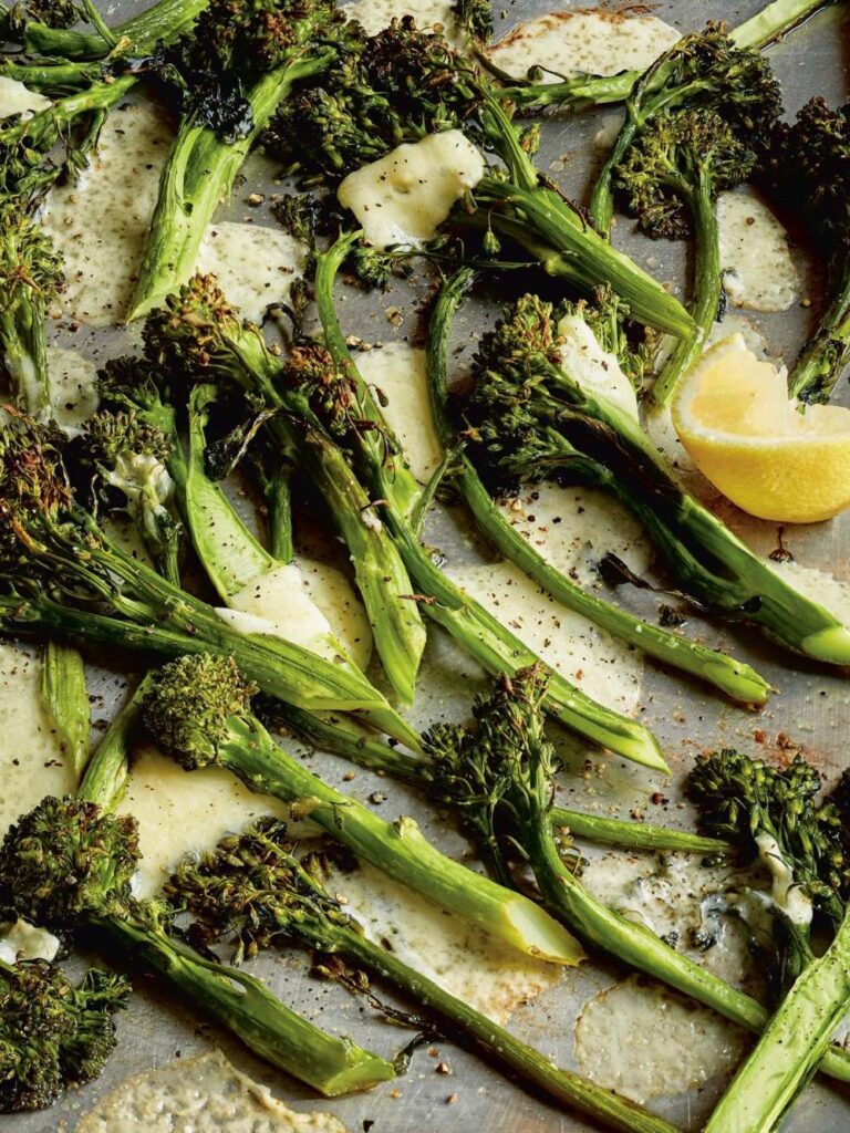 Ina Garten Roasted Broccolini & Cheddar