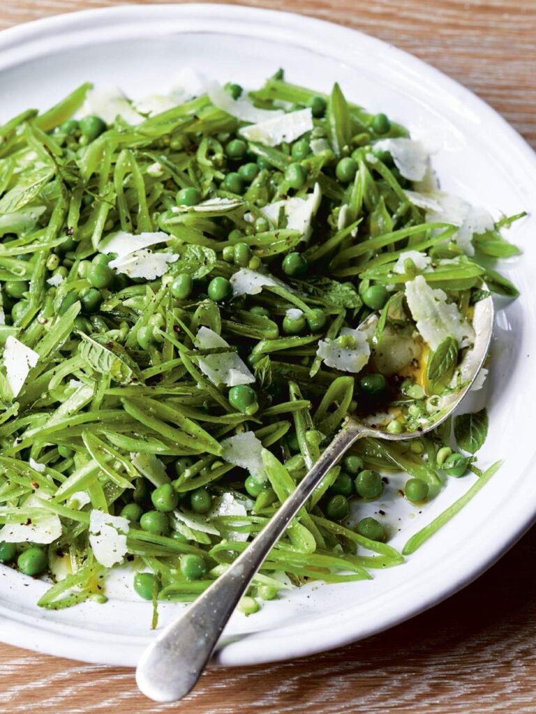 Ina Garten Fresh Pea Salad With Mint & Manchego