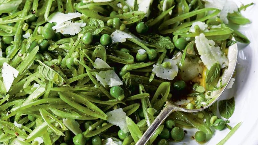 Ina Garten Fresh Pea Salad With Mint & Manchego