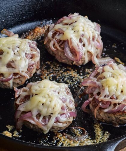 Ina Garten Smashed Hamburgers With Carmelized Onions