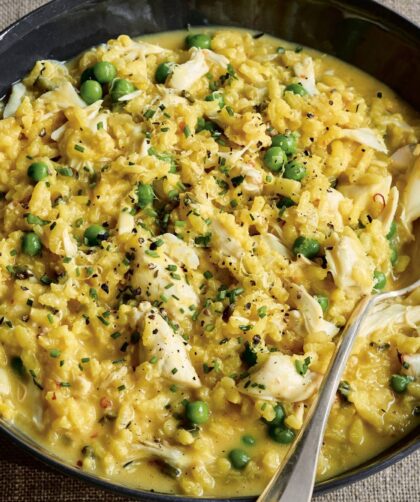 Ina Garten Fresh Crab & Pea Risotto