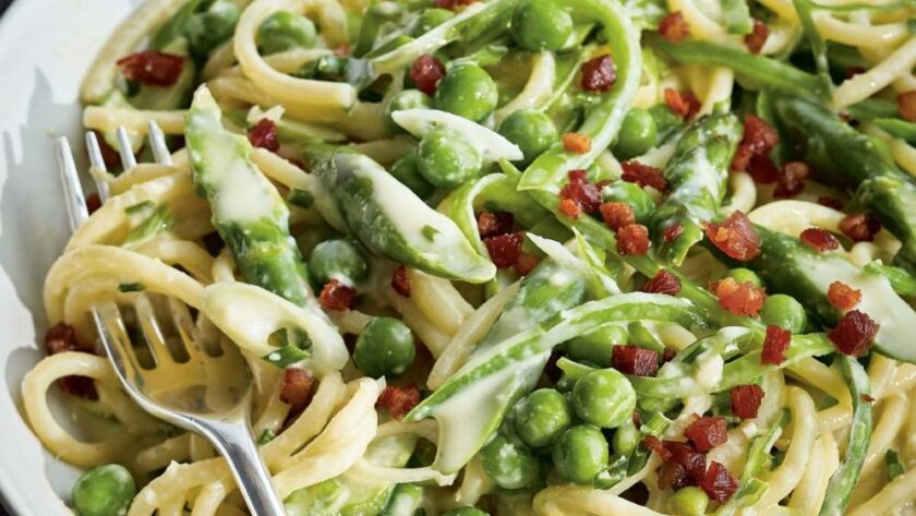 Ina Garten Spring Green Spaghetti Carbonara