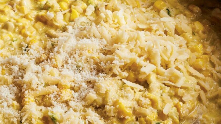 Ina Garten Cheddar & Scallion Creamed Corn