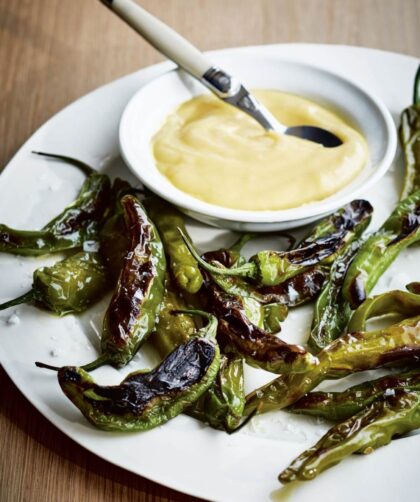 Ina Garten Roasted Shishito Peppers With Easy Hollandaise