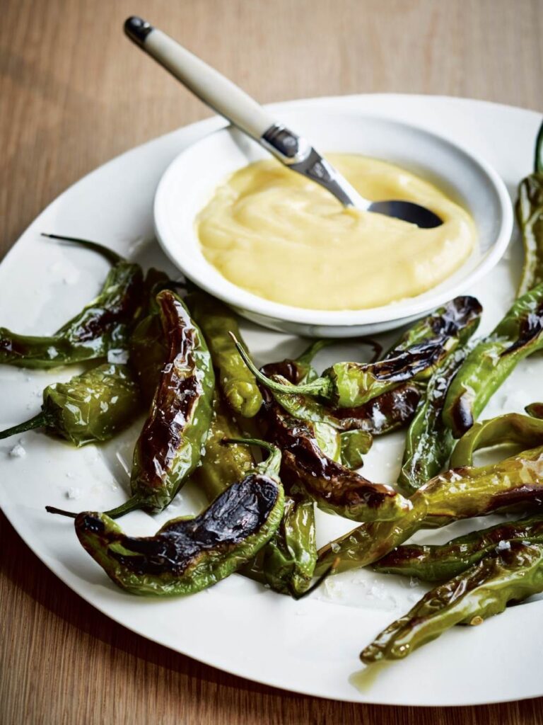 Ina Garten Roasted Shishito Peppers With Easy Hollandaise