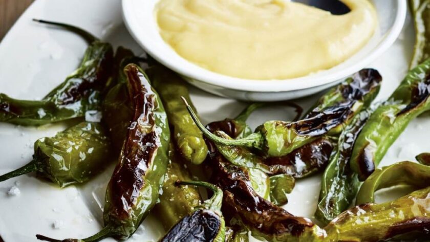 Ina Garten Roasted Shishito Peppers With Easy Hollandaise