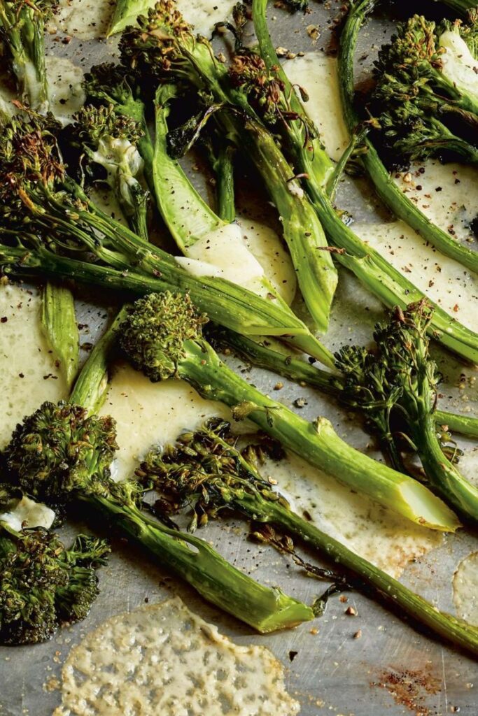 Ina Garten Roasted Broccolini & Cheddar