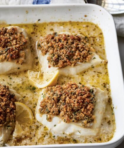 Ina Garten Baked Cod With Garlic & Herb Ritz Crumbs