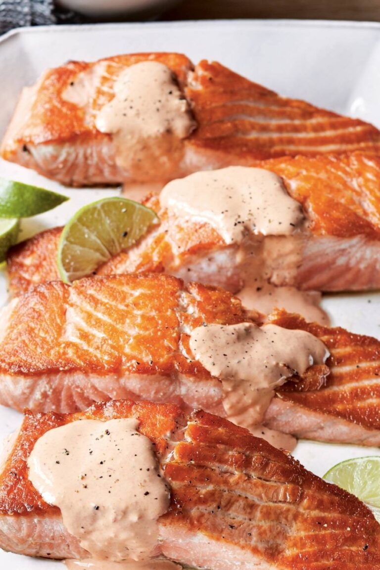Ina Garten Seared Salmon With Spicy Red Pepper Aioli - Ina Garten Eats