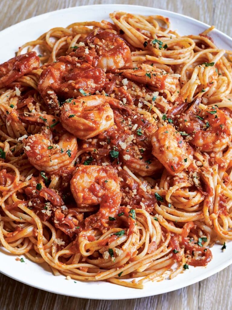 Ina Garten Shrimp & Linguine Fra Diavolo