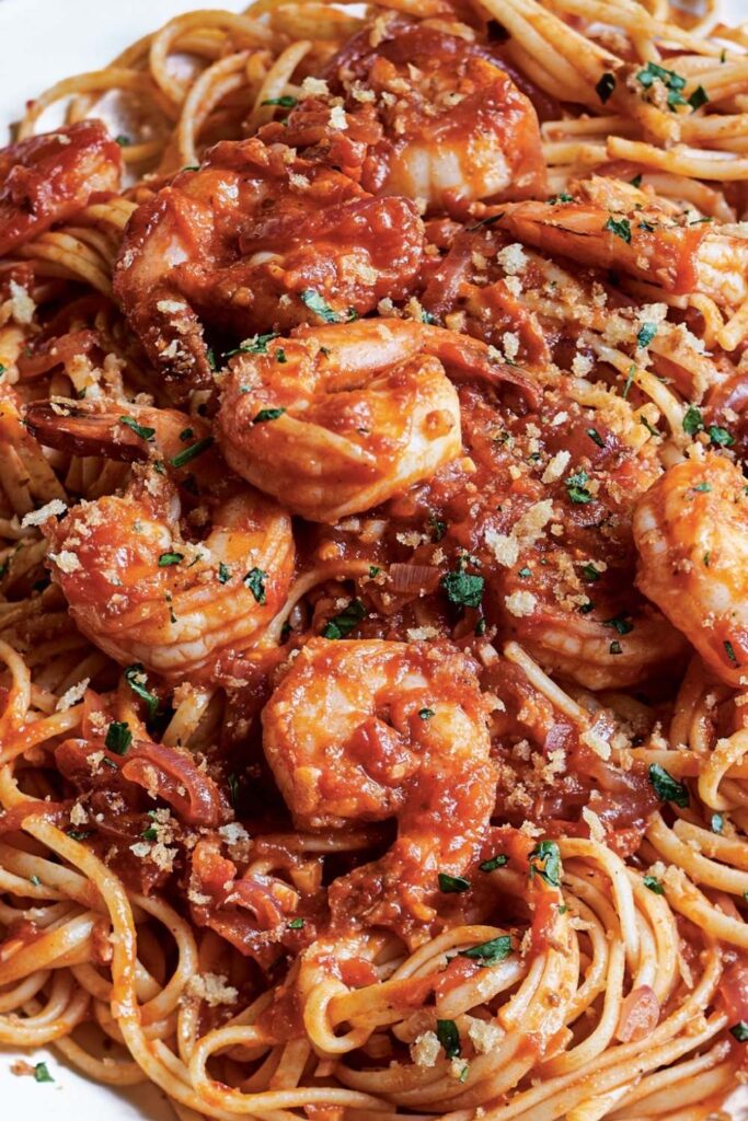 Ina Garten Shrimp & Linguine Fra Diavolo