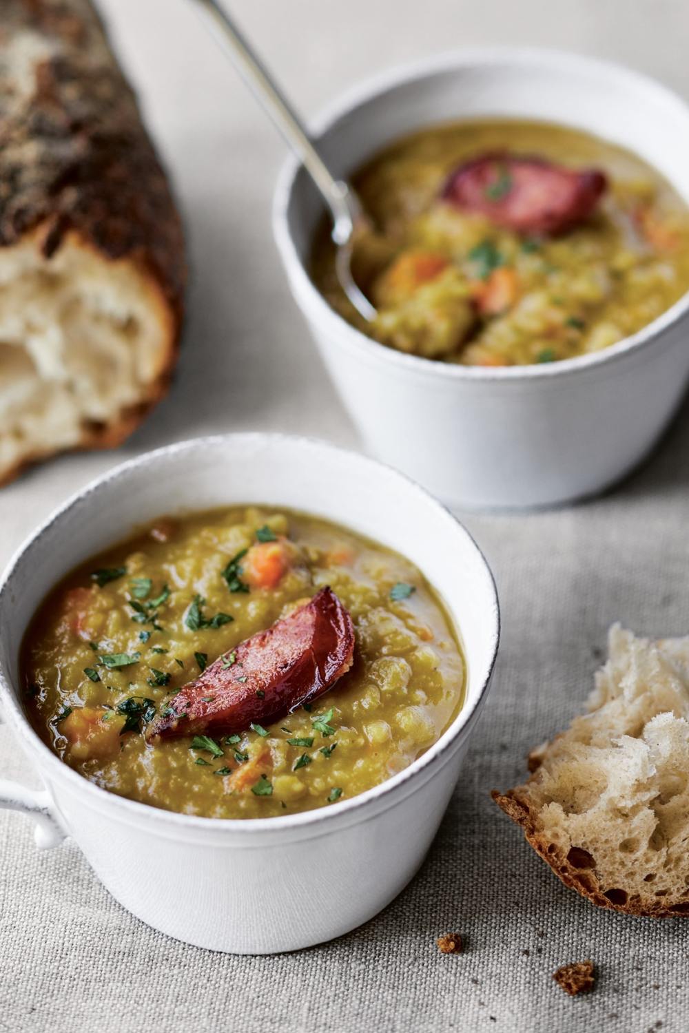 Ina Garten Split Pea Soup With Crispy Kielbasa