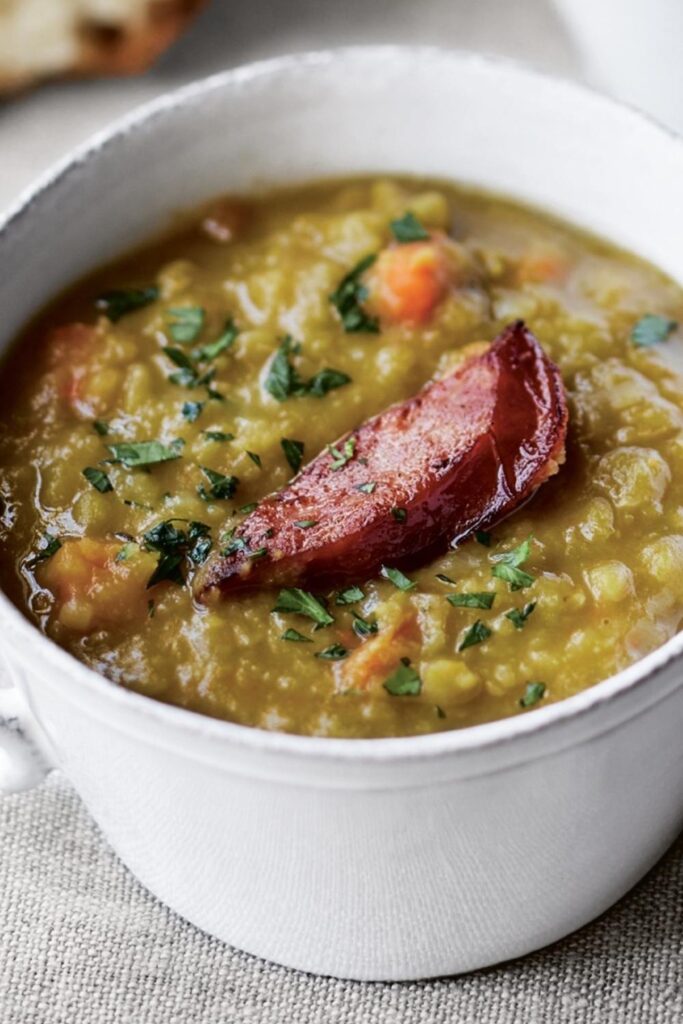 Ina Garten Split Pea Soup With Crispy Kielbasa