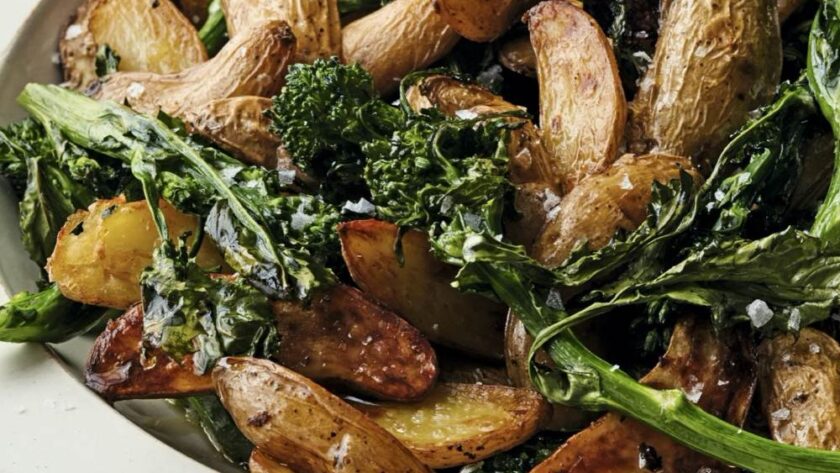 Ina Garten Roasted Fingerling Potatoes & Almost Any Green Vegetable