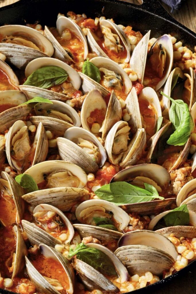 Ina Garten Summer Skillet With Clams, Sausage & Corn