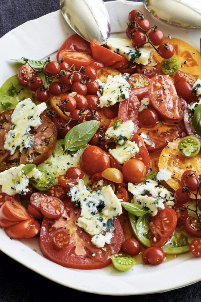 Ina Garten Heirloom Tomato & Blue Cheese Salad