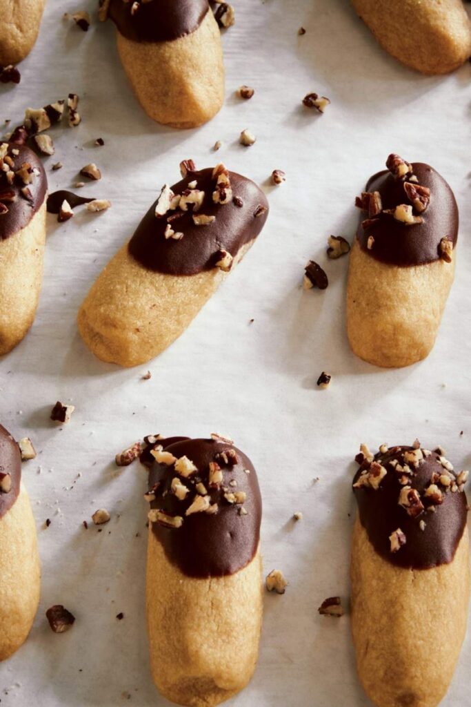 Ina Garten Chocolate-dipped Brown Sugar Shortbread