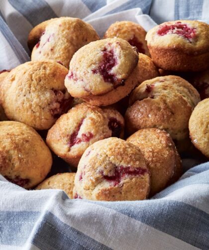 Ina Garten Fresh Raspberry Mini Corn Muffins