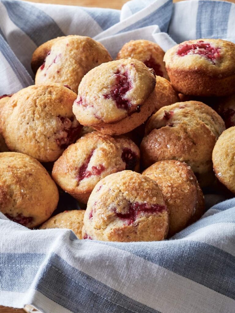 Ina Garten Fresh Raspberry Mini Corn Muffins