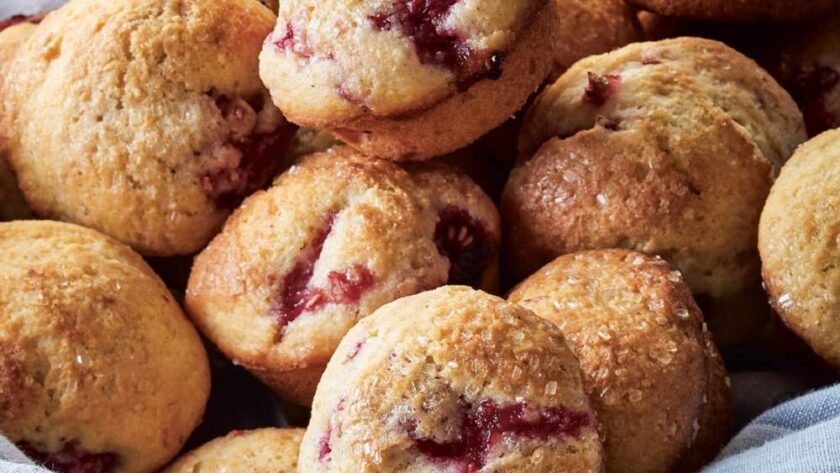 Ina Garten Fresh Raspberry Mini Corn Muffins