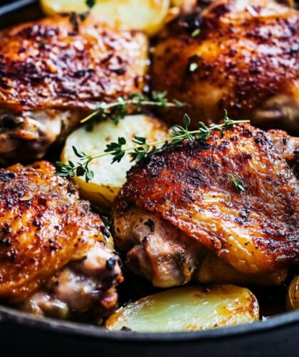 Barefoot Contessa Skillet-Roasted Chicken Thighs And Potatoes