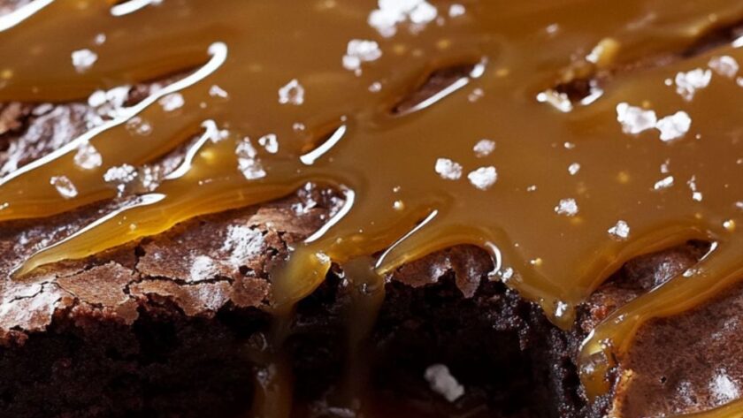 Barefoot Contessa Salted Caramel Brownies