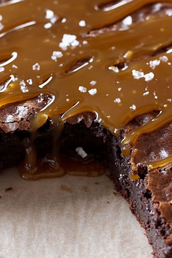 Barefoot Contessa Salted Caramel Brownies