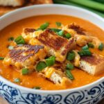 Barefoot Contessa Easy Tomato Soup & Grilled Cheese Croutons