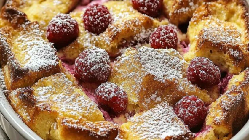 Barefoot Contessa Raspberry Baked French Toast