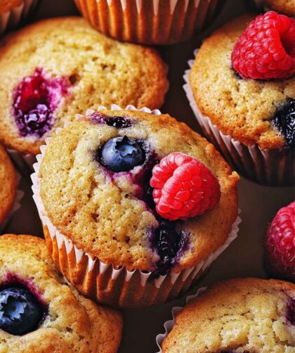 Barefoot Contessa Tri-berry Muffins