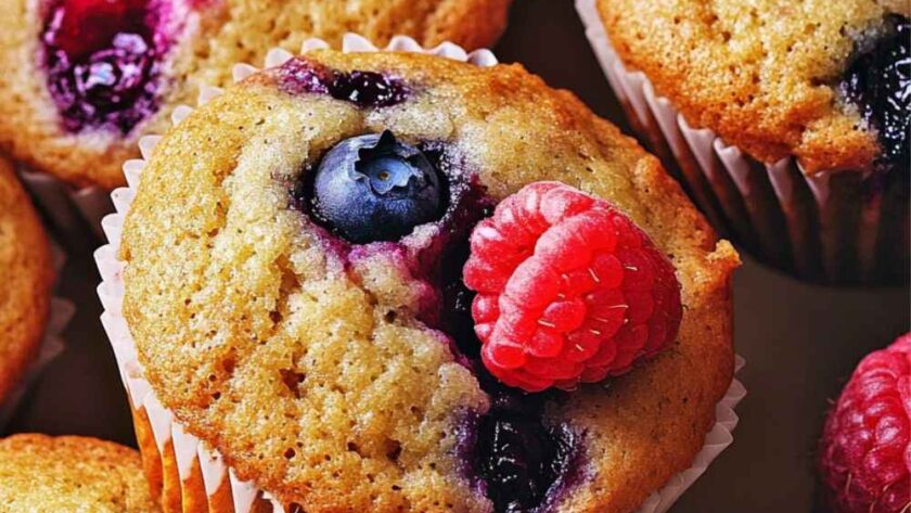 Barefoot Contessa Tri-berry Muffins