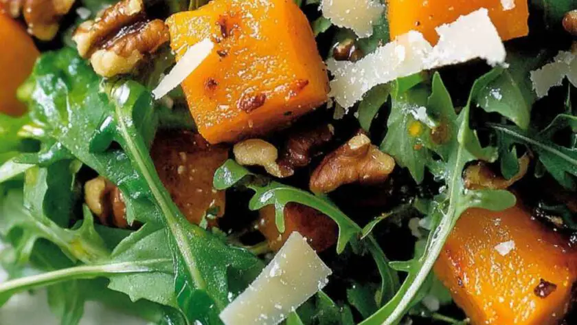 Barefoot Contessa Roasted Butternut Squash Salad with Warm Cider Vinaigrette