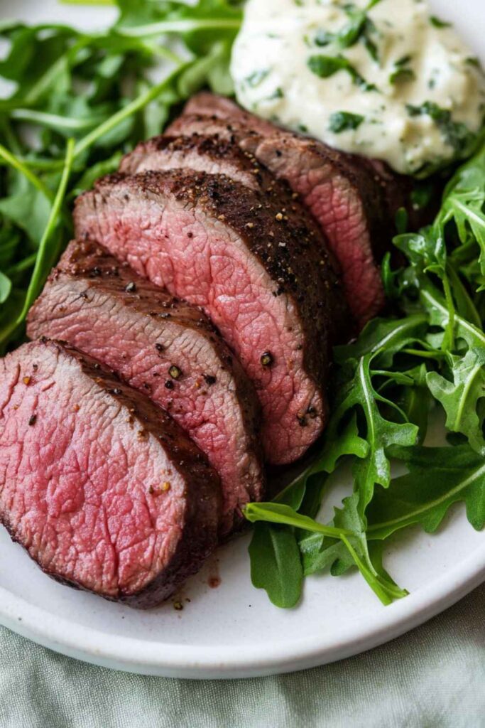 Barefoot Contessa Slow-roasted Filet Of Beef With Basil Parmesan Mayonnaise