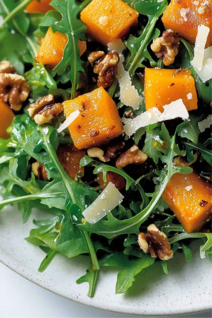 Barefoot Contessa Roasted Butternut Squash Salad with Warm Cider Vinaigrette