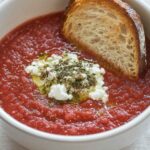 Barefoot Contessa Easy Gazpacho & Goat Cheese Croutons