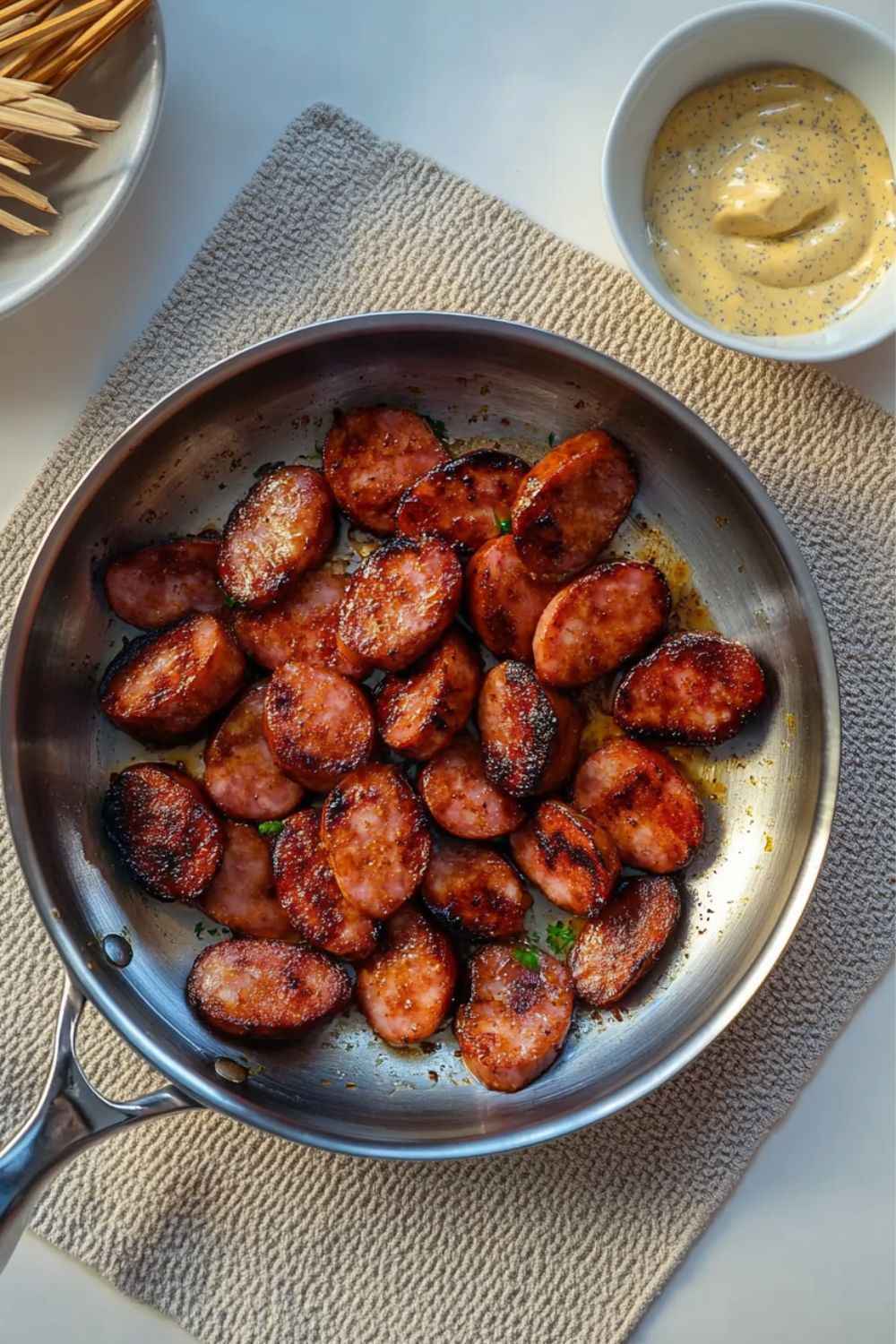 Barefoot Contessa Kielbasa With Mustard Dip