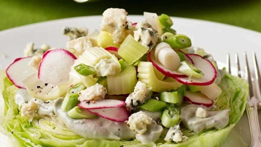 Barefoot Contessa Crunchy Iceberg Salad With Creamy Blue Cheese