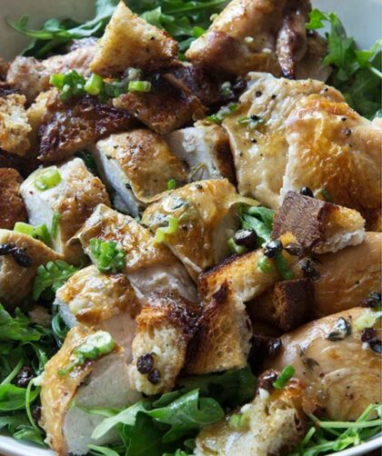 Barefoot Contessa Roast Chicken With Bread & Arugula Salad