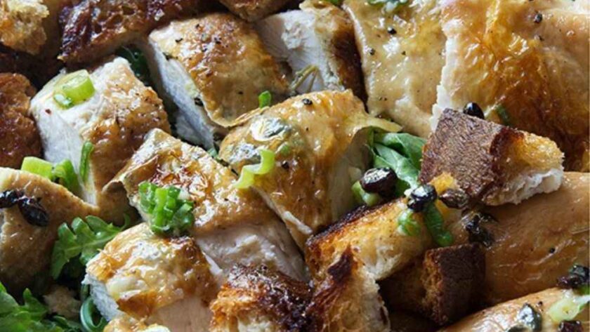 Barefoot Contessa Roast Chicken With Bread & Arugula Salad