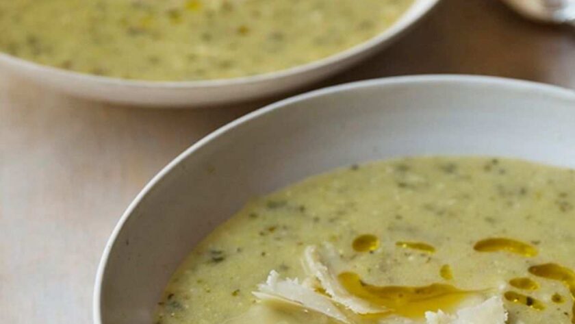 Barefoot Contessa Zucchini Basil Soup