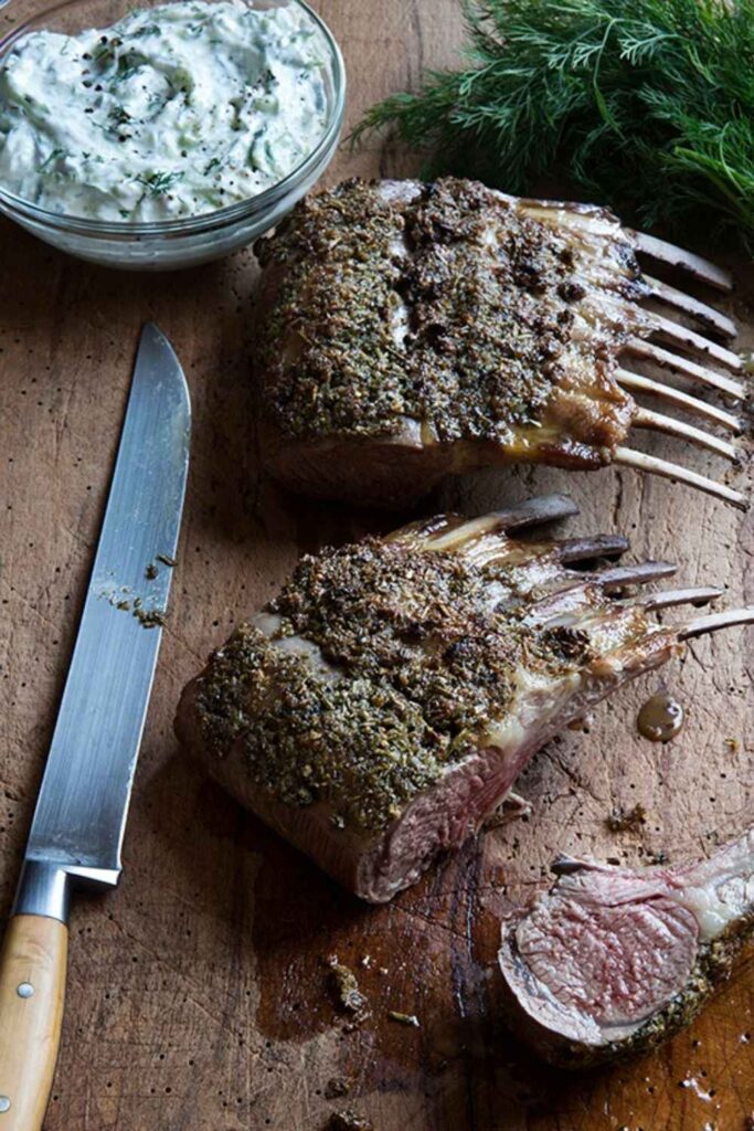 Barefoot Contessa Rosemary Rack Of Lamb With Easy Tzatziki