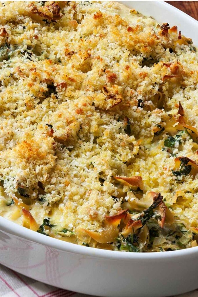 Barefoot Contessa Spinach & Ricotta Noodle Pudding